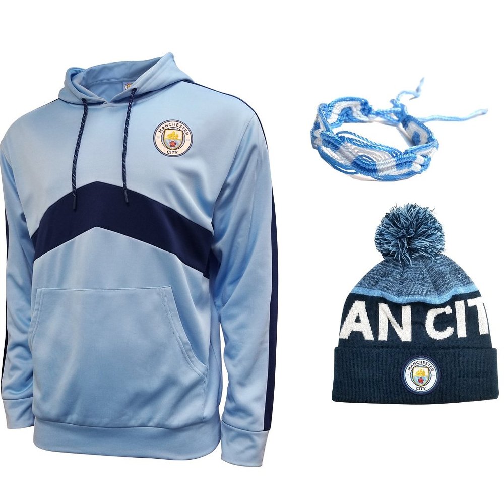 Manchester City Jacket Beanie Official Set